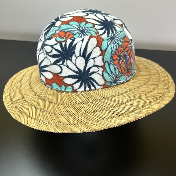 Brixton King Sun Hat Tan Kaleidoscope Eye S/M Summer Beachy Mixed Media … - Picture 2 of 16